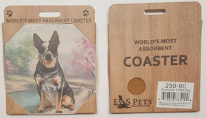 E&S Imports Ceramic Pet Coasters - Australian Cattle Dog (250-90)