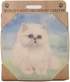 E&S Imports Ceramic Pet Coasters - Persian Cat (251-4)