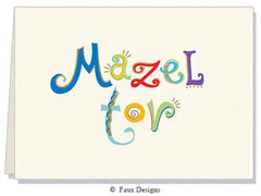 Faux Designs Gift Notes - Mazel Tov (GN01951)