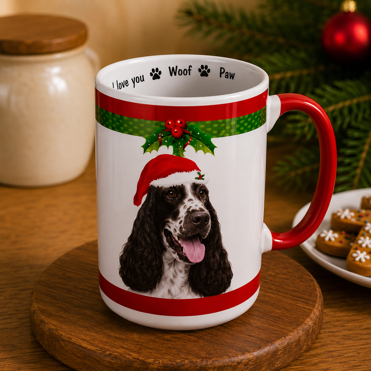 E&S Pets Springer Spaniel Christmas Mug
