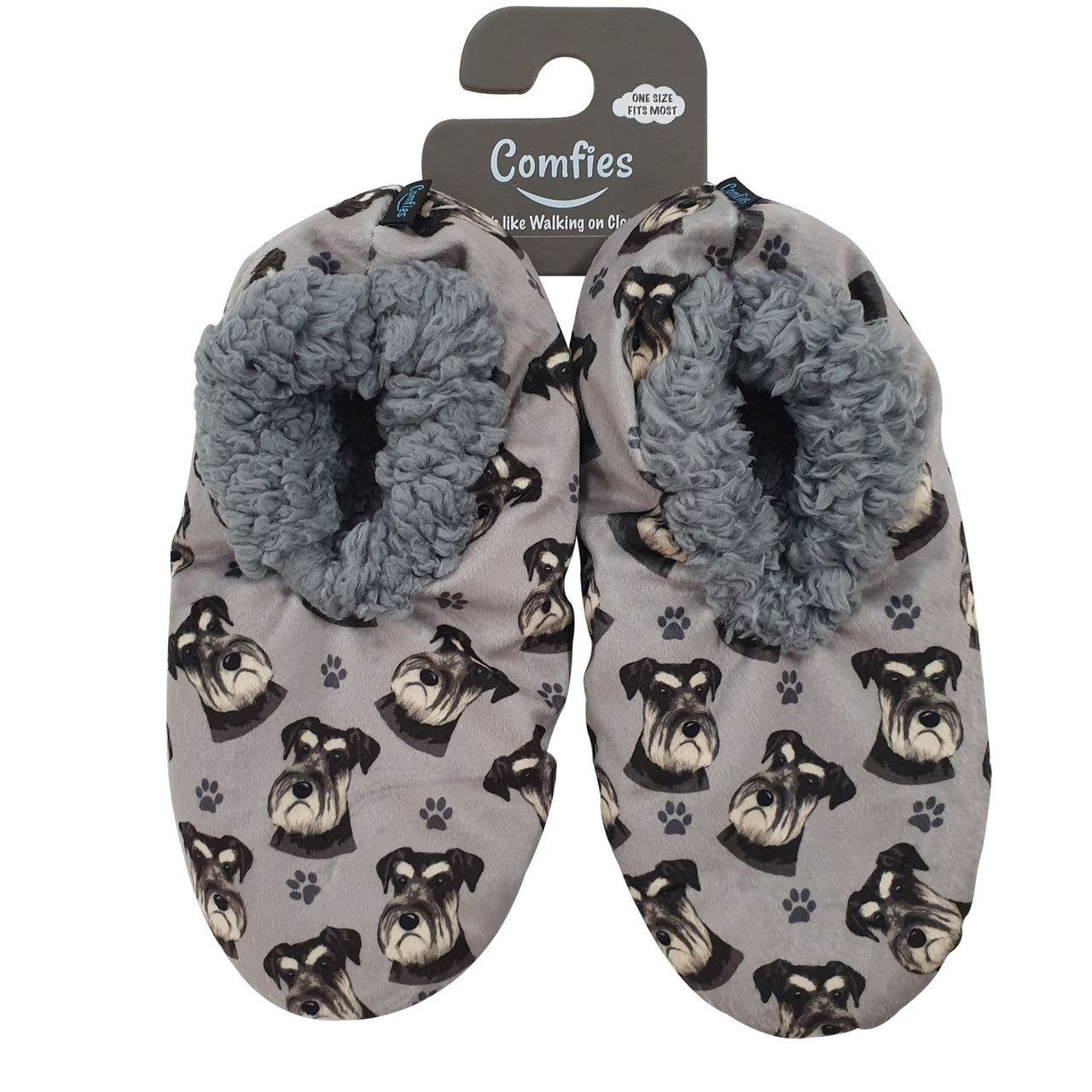 Comfies Pet Lover Slippers by E&S Imports - Schnauzer (251-105)
