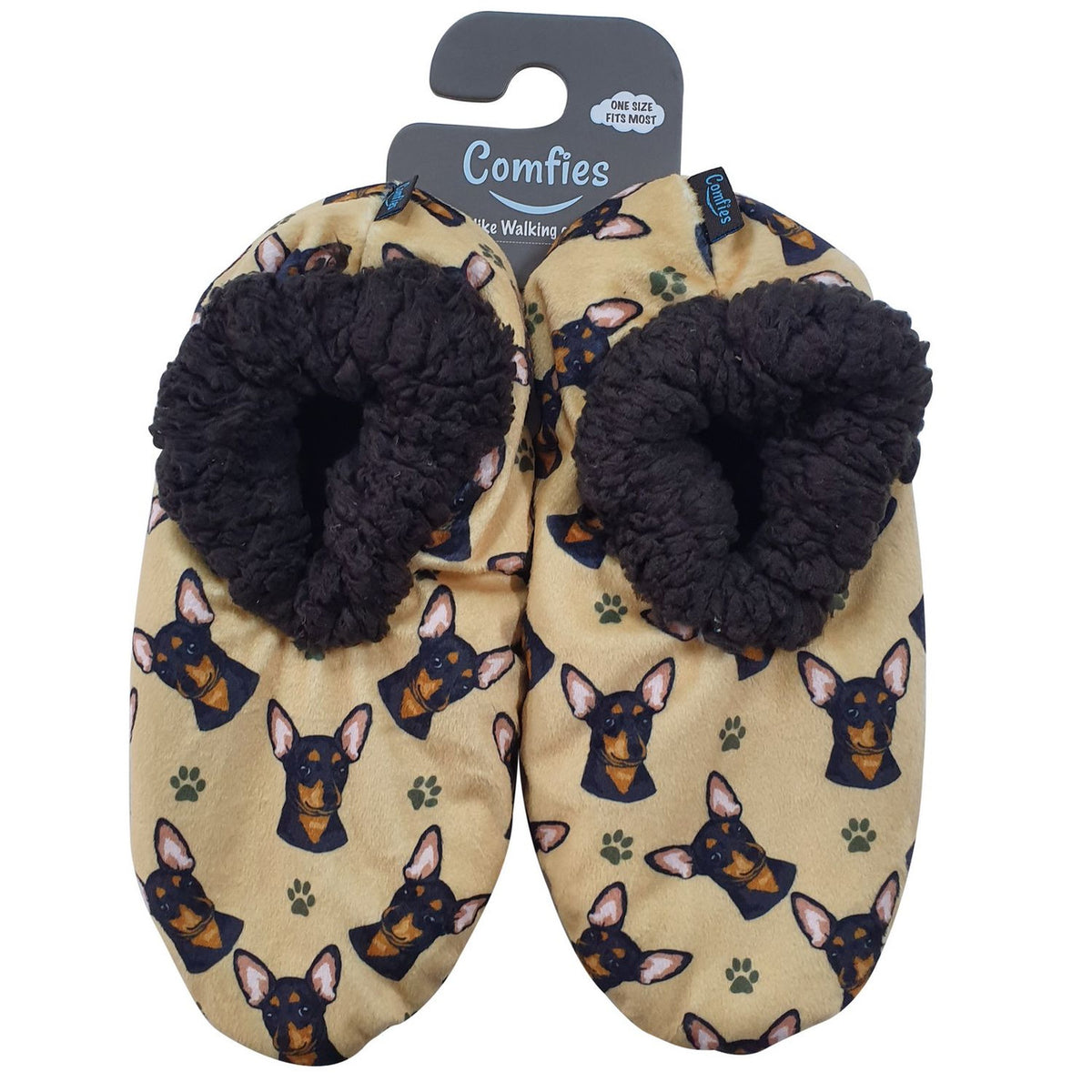 Comfies Pet Lover Slippers by E&S Imports - Chihuahua-Black (281-11)