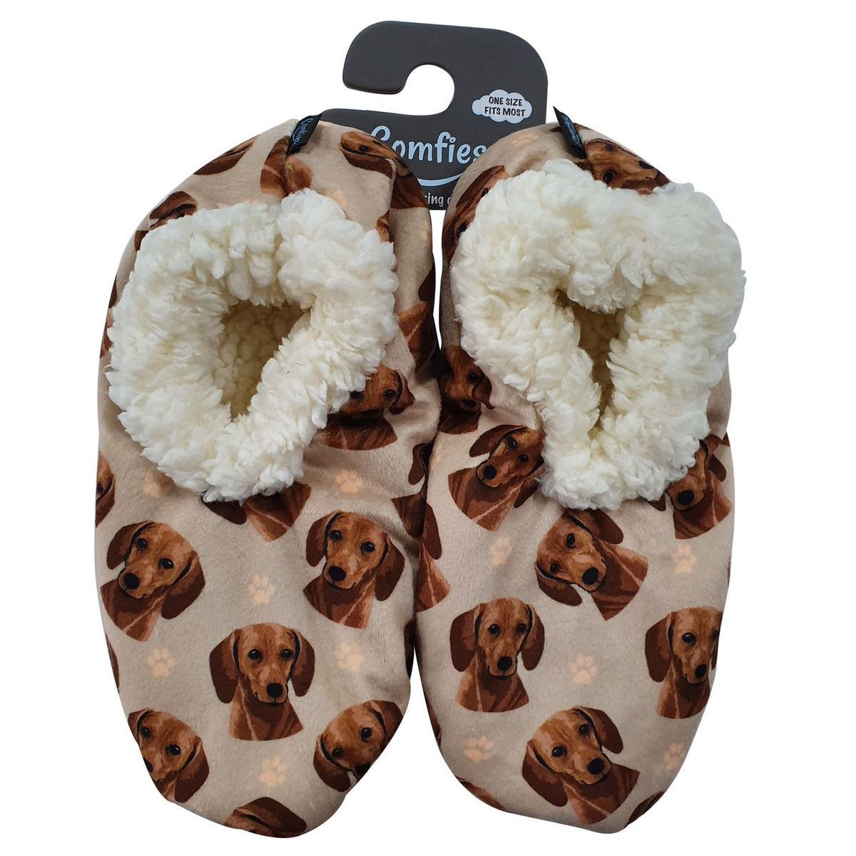 Comfies Pet Lover Slippers-Dachshund Red (E&S-281-13)