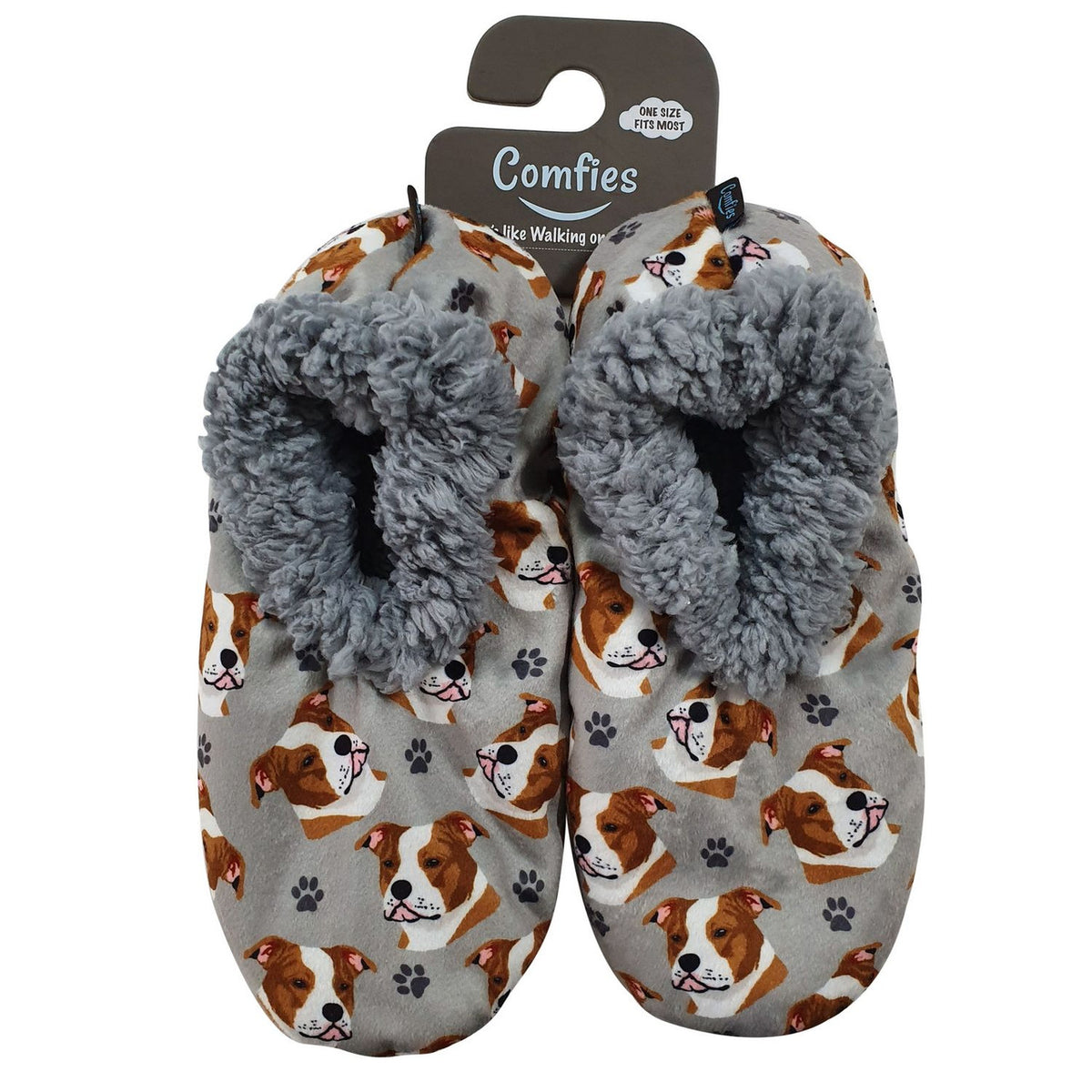 Comfies Pit Bull Pet Lover Slippers by E&S Imports (281-26)