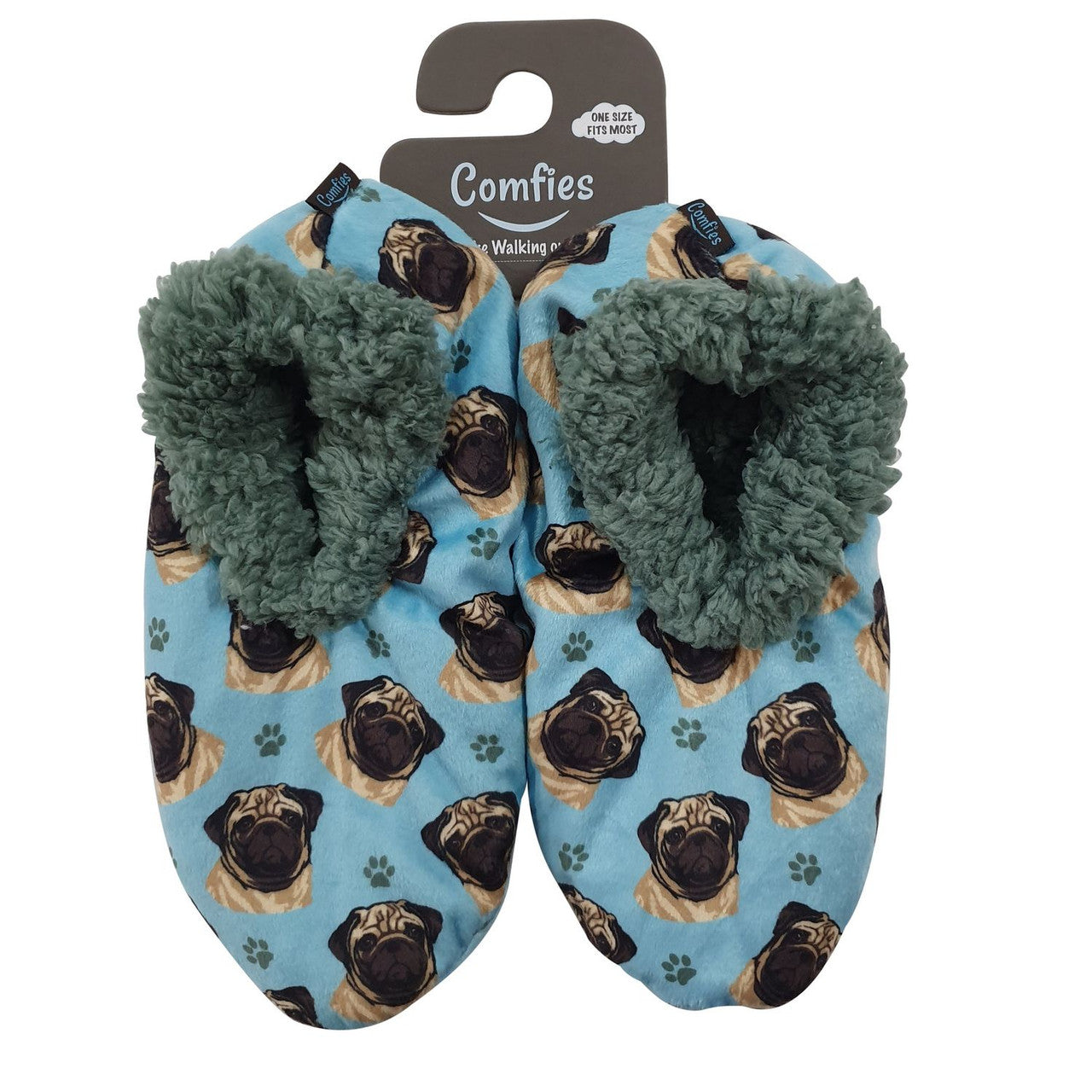 omfies Pet Lover Slippers by E&S Imports - Pug (281-31)