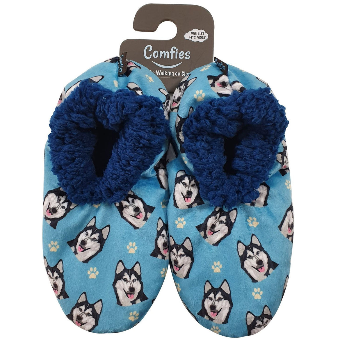 Comfies Pet Lover Slippers-Siberian Husky (281-40)