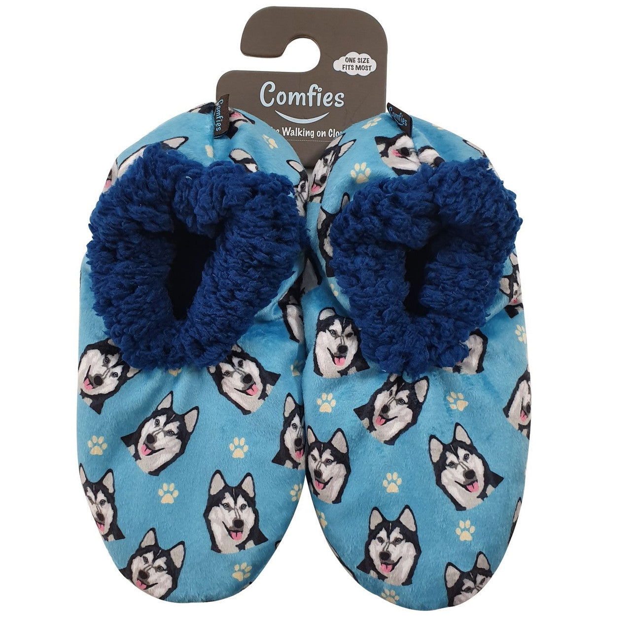 Comfies Pet Lover Slippers-Siberian Husky (281-40)