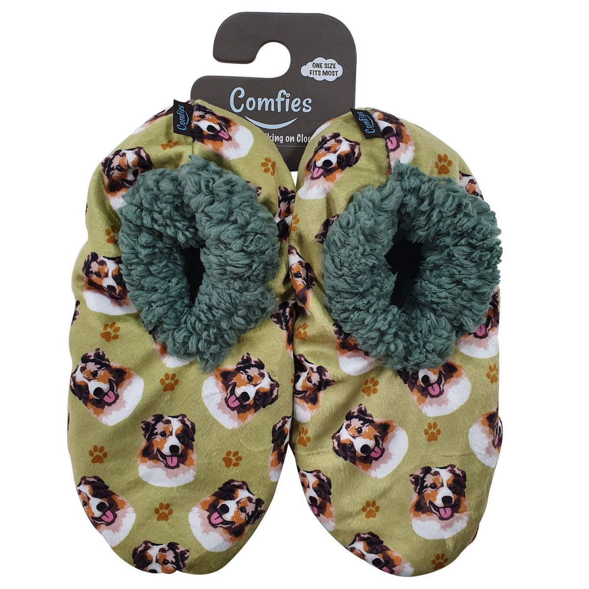 Comfies Pet Lover Slippers-Australian Shepherd (281-53)