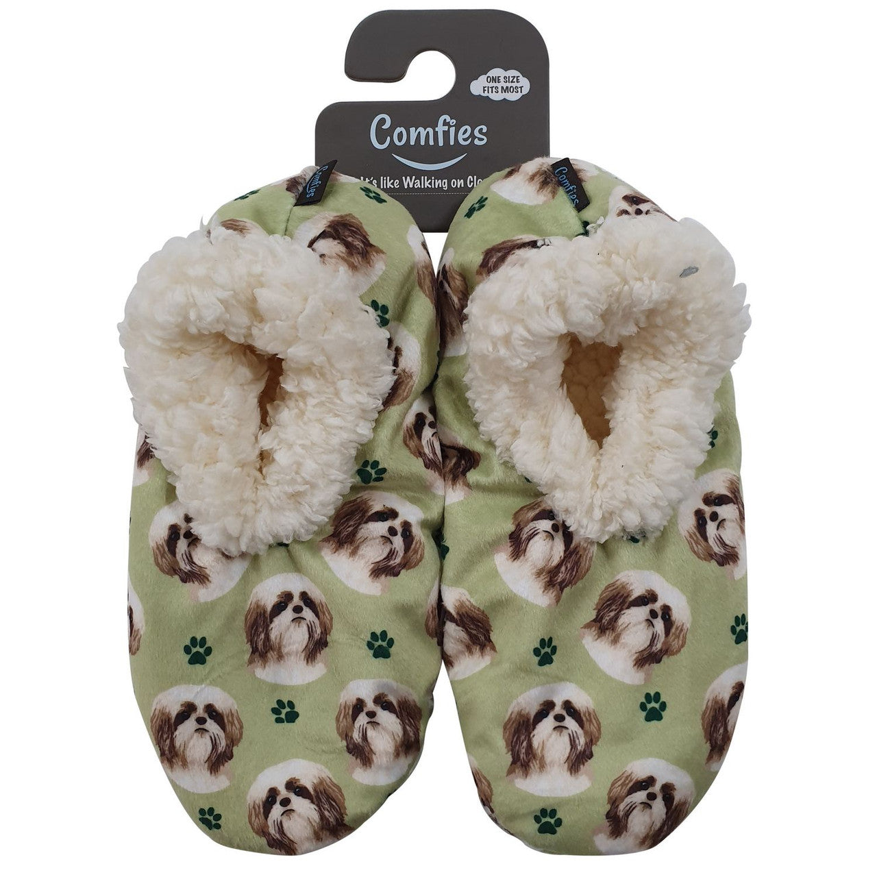 Comfies Pet Lover Slippers by E&S Imports - Shih Tzu Tan (281-87)