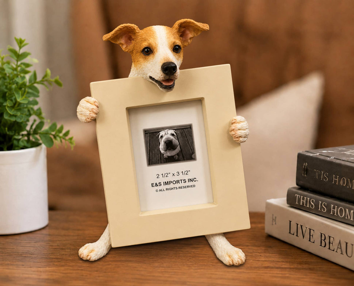 Greyhound (2 1/2x3 1/2) Small Photo Picture Ceramic Frame from E&S Imports