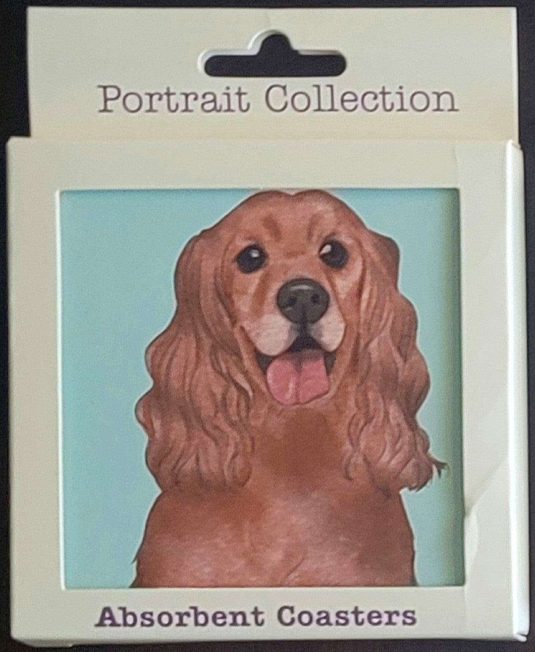 Purple Turtle Gifts Portrait Collection Absorbent Coaster-Cocker Spaniel 
