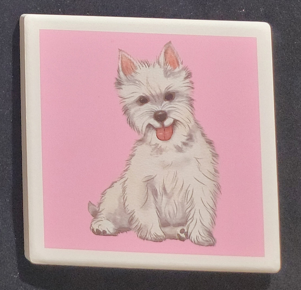 Purple Turtle Gifts Portrait Collection Absorbent Coaster-West Highland Terrier (Westie)