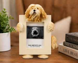 Lhasa Apso (2 1/2x3 1/2) Small Photo Picture Ceramic Frame from E&S Imports