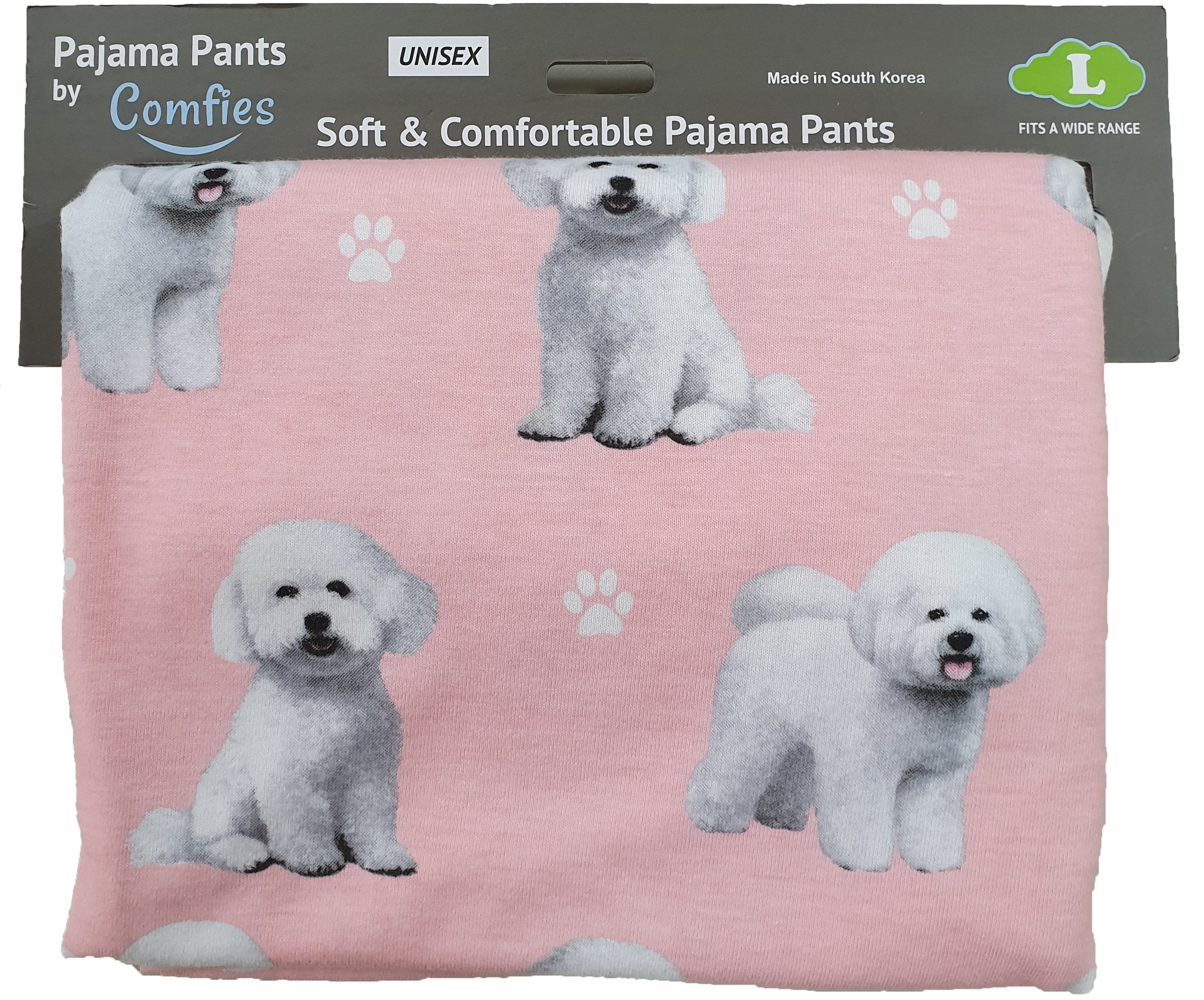 Comfies Unisex Pajama Bottoms -Bichon Frise