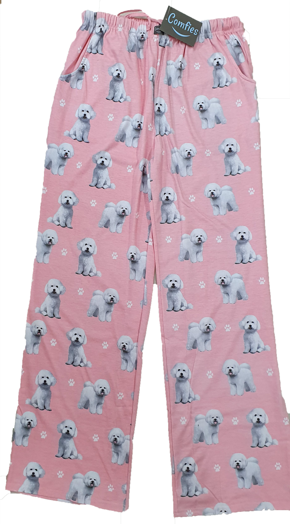 Comfies Unisex Pajama Bottoms -Bichon Frise