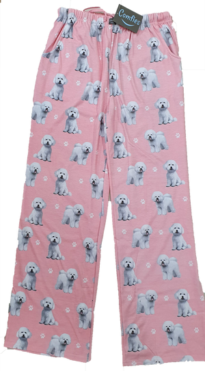 Comfies Unisex Pajama Bottoms -Bichon Frise