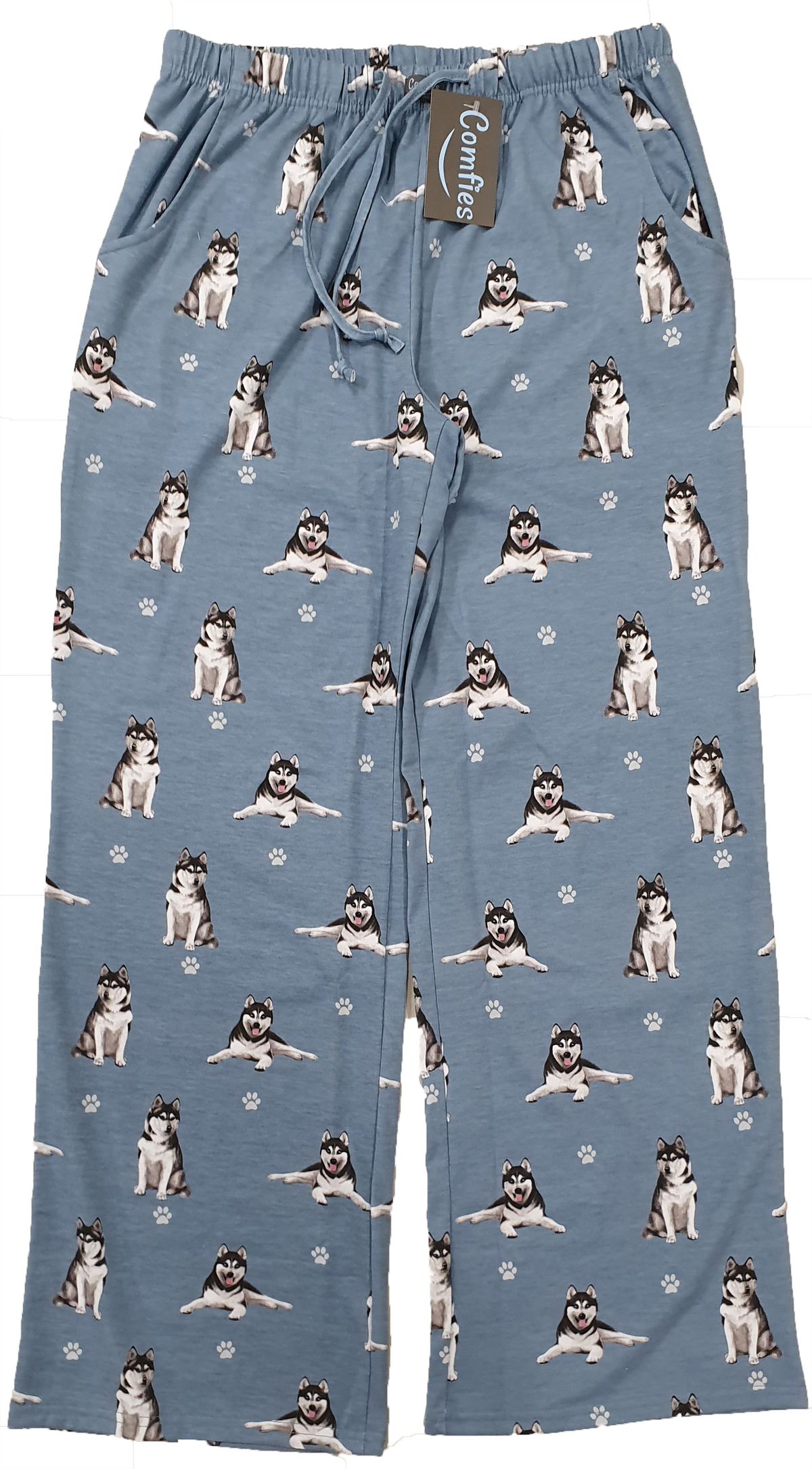 Comfies Unisex Pajama Bottoms -Siberian Husky