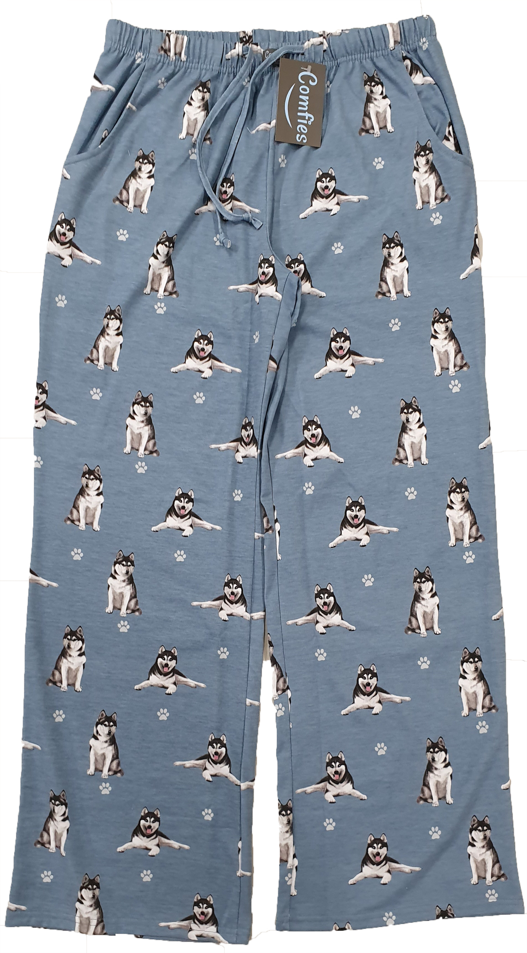 Comfies Unisex Pajama Bottoms -Siberian Husky