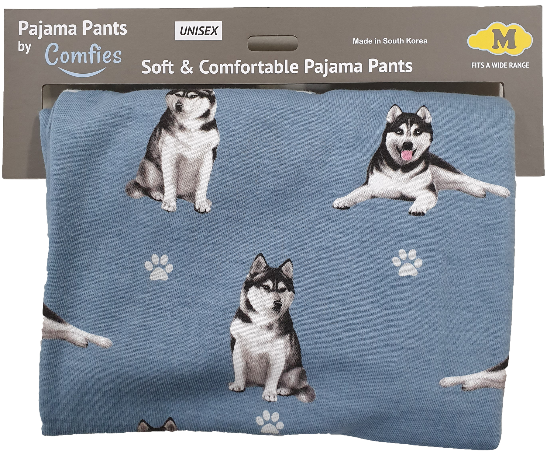 Comfies Unisex Pajama Bottoms -Siberian Husky