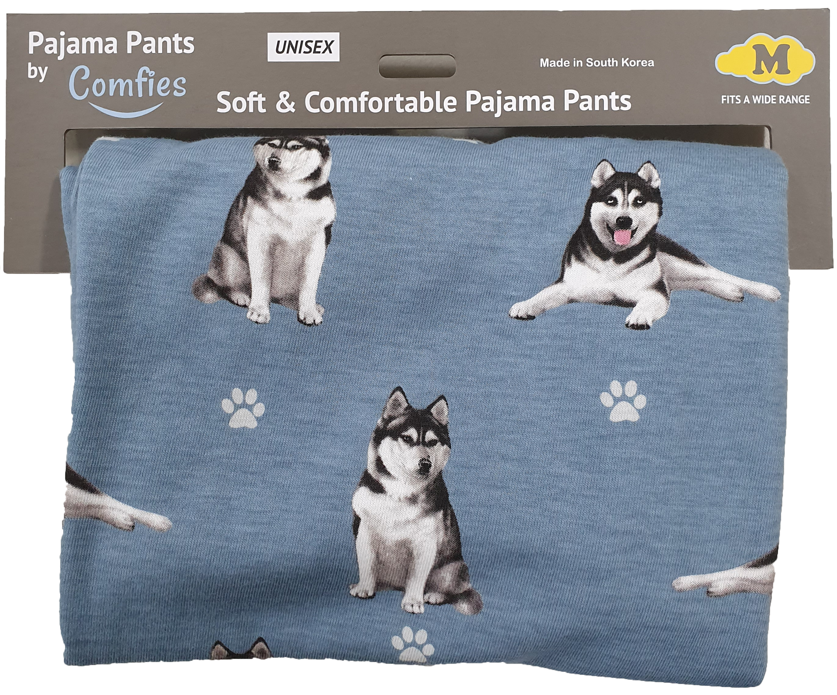 Comfies Unisex Pajama Bottoms -Siberian Husky