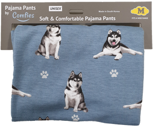 Comfies Unisex Pajama Bottoms -Siberian Husky