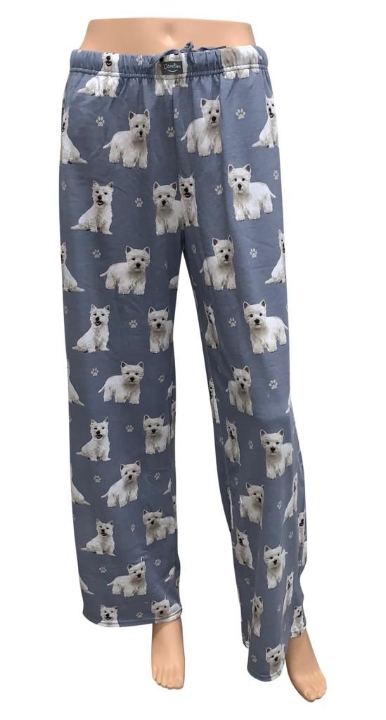 Comfies Unisex Pajama Bottoms - West Highland Terrier (Westie)