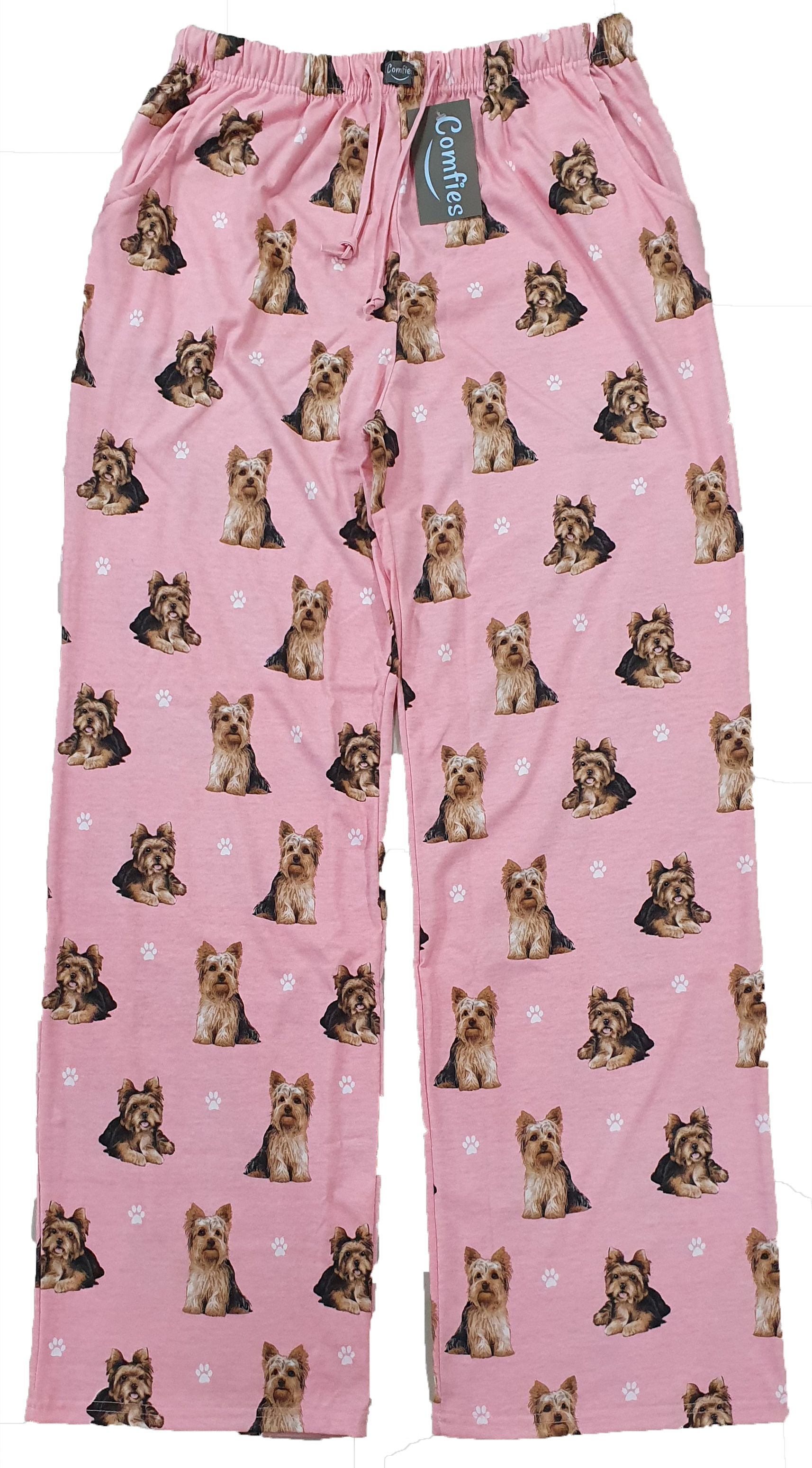 Comfies Unisex Pajama Bottoms - Yorkshire Terrier (Yorkie)