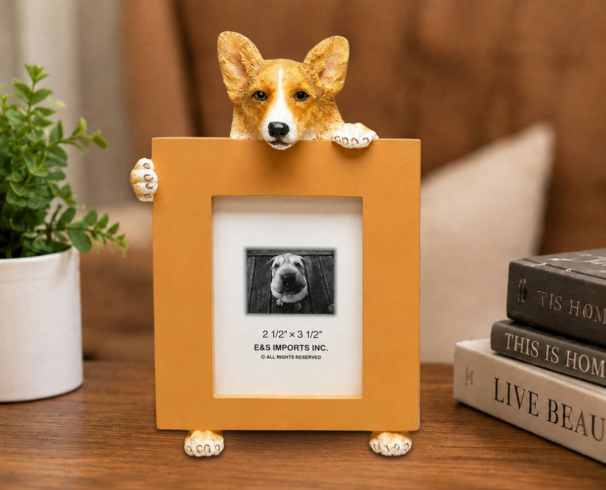 Welsh Corgi (2 1/2x3 1/2) Small Photo Frame: Ceramic