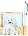 E&S Imports Pet Notes-Poodle (White) (46480-28)