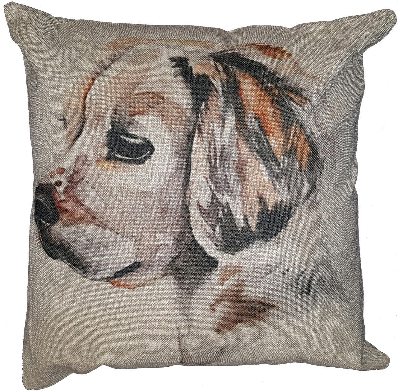 Cotton & Linen Dog Pillow - Golden Retriever (4865) (10361)