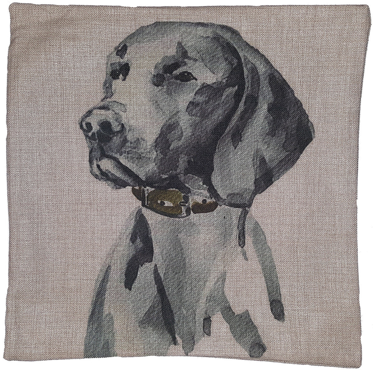 Cotton & Linen Dog Pillow - Weimeraner (10363)