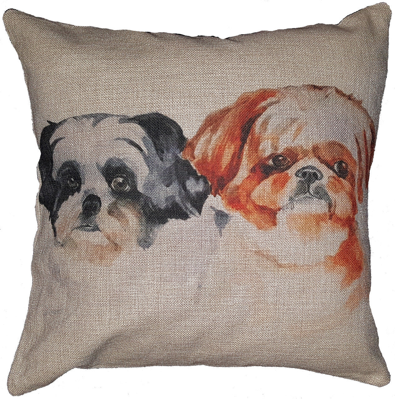 Cotton & Linen Dog Pillow - Shih Tzu (10367)
