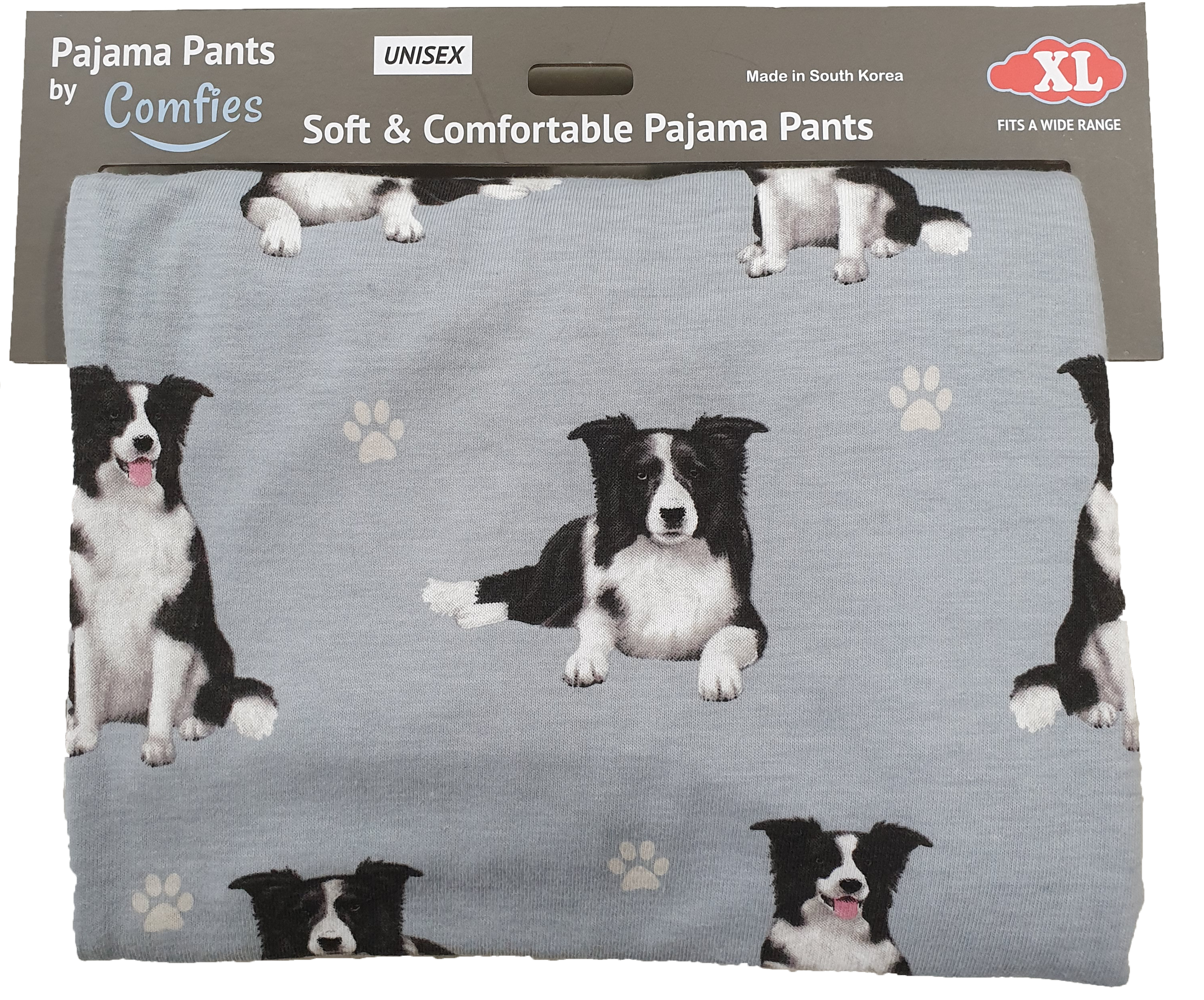 Comfies Unisex Pajama Bottoms - Border Collie