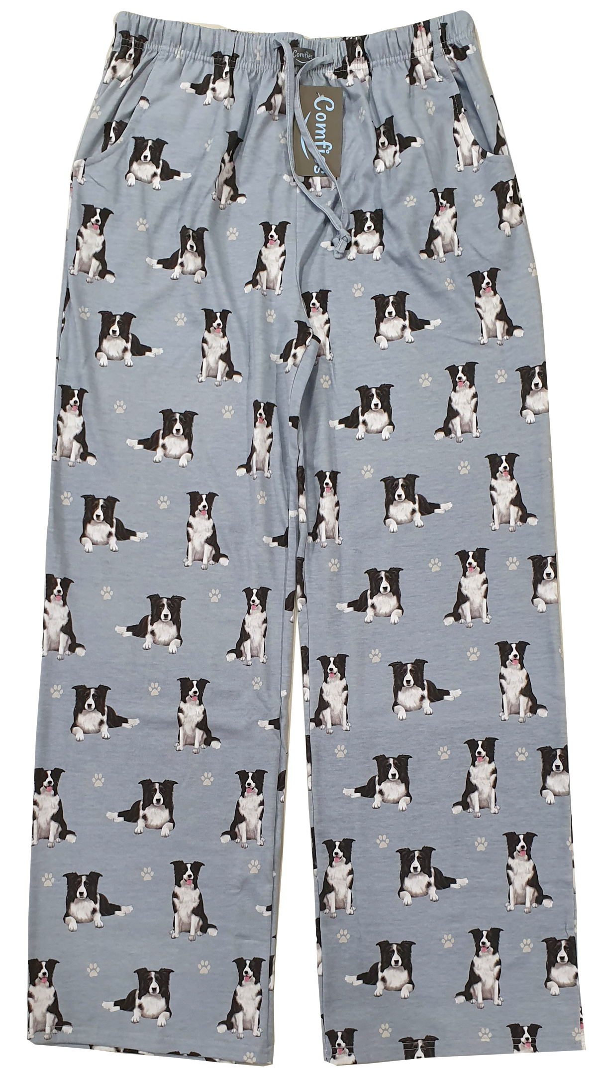 Comfies Unisex Pajama Bottoms - Border Collie