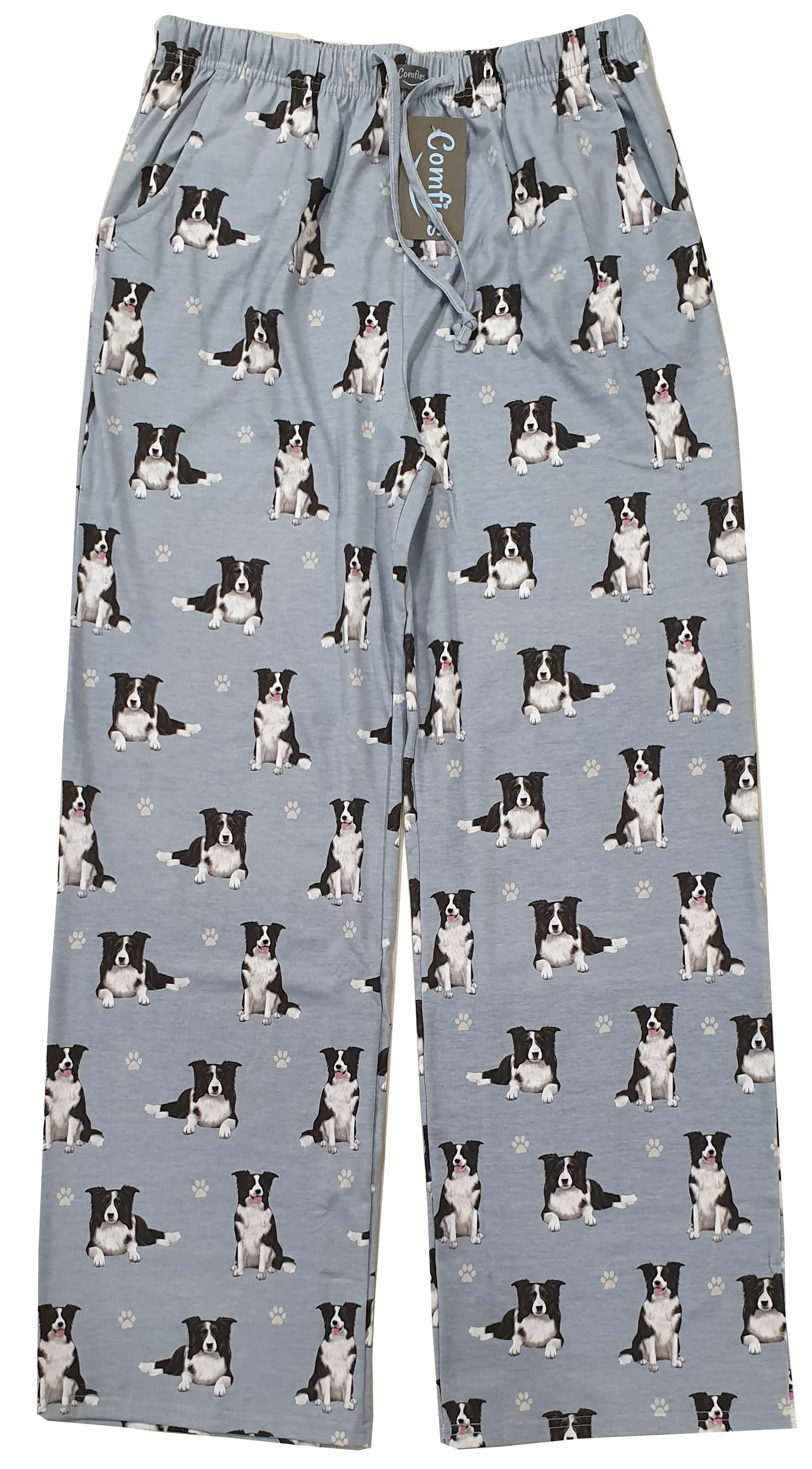 Comfies Unisex Pajama Bottoms - Border Collie