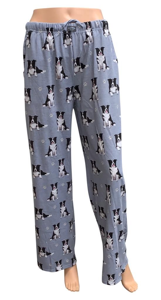 Comfies Unisex Pajama Bottoms - Border Collie