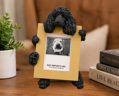 Poodle, Black (2 1/2x3 1/2) Small Photo Frame: Ceramic