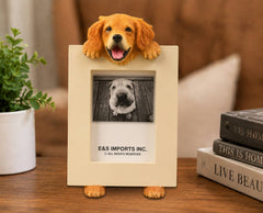 Golden Retriever (2 1/2x3 1/2) Small Photo Picture Ceramic Frame from E&S Imports