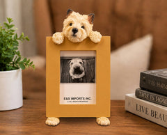 Cairn Terrie (2 1/2x3 1/2) Small Photo Picture Ceramic Frame from E&S Imports