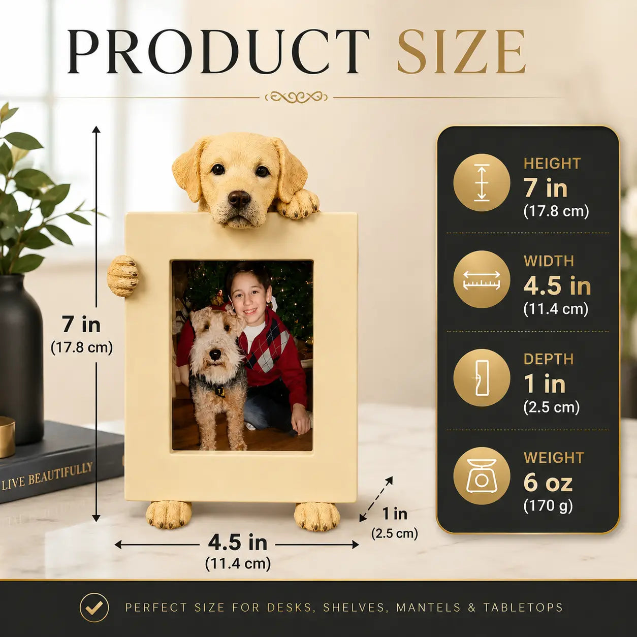 E&S Imports 2.5in x 3.5in Picture Frame - German Shorhair Pointer