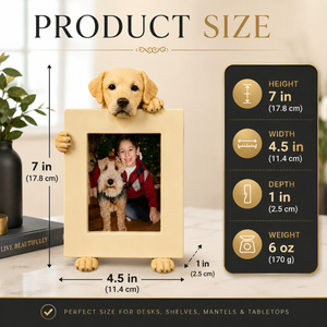 Cavalier King Charles Spaniel (2 1/2x3 1/2) Small Photo Picture Ceramic Frame from E&S Imports