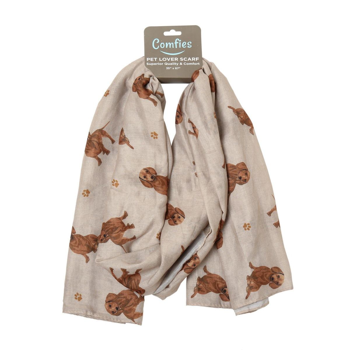 E&S Pet Lover Scarf - Dachshund (631-13) 