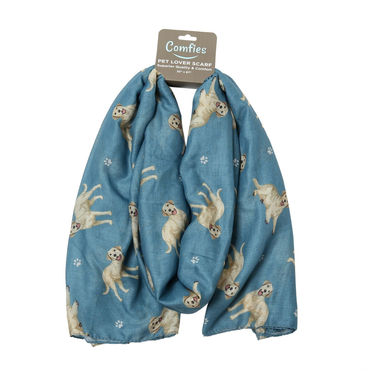 E&S Pet Lover Scarf - Labrador Retriever Yellow (631-20)