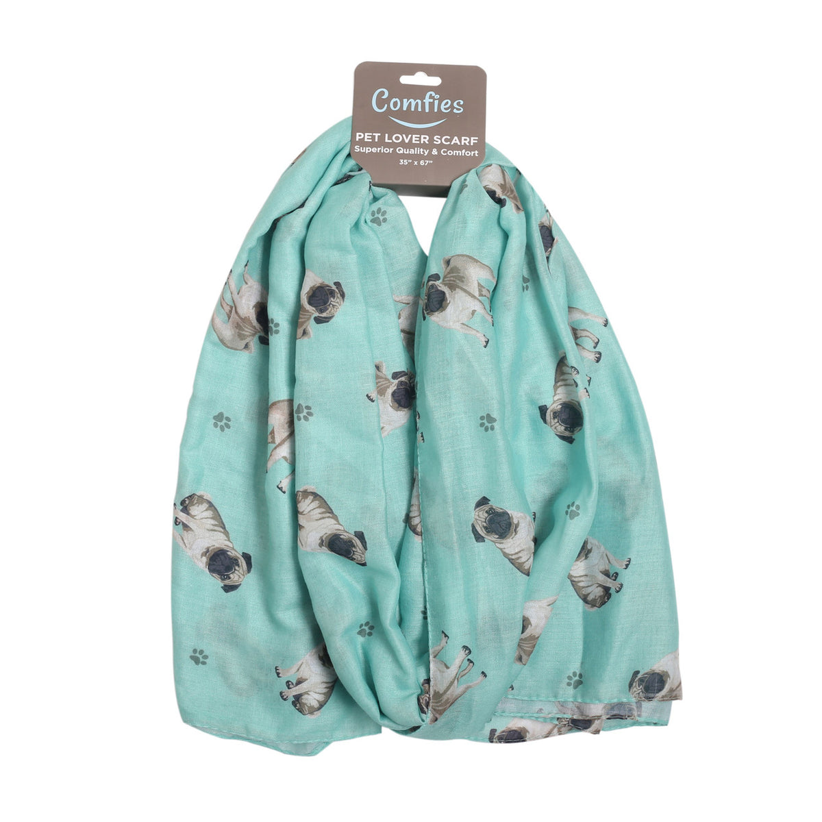 E&S Pet Lover Scarf - Pug (631-31)