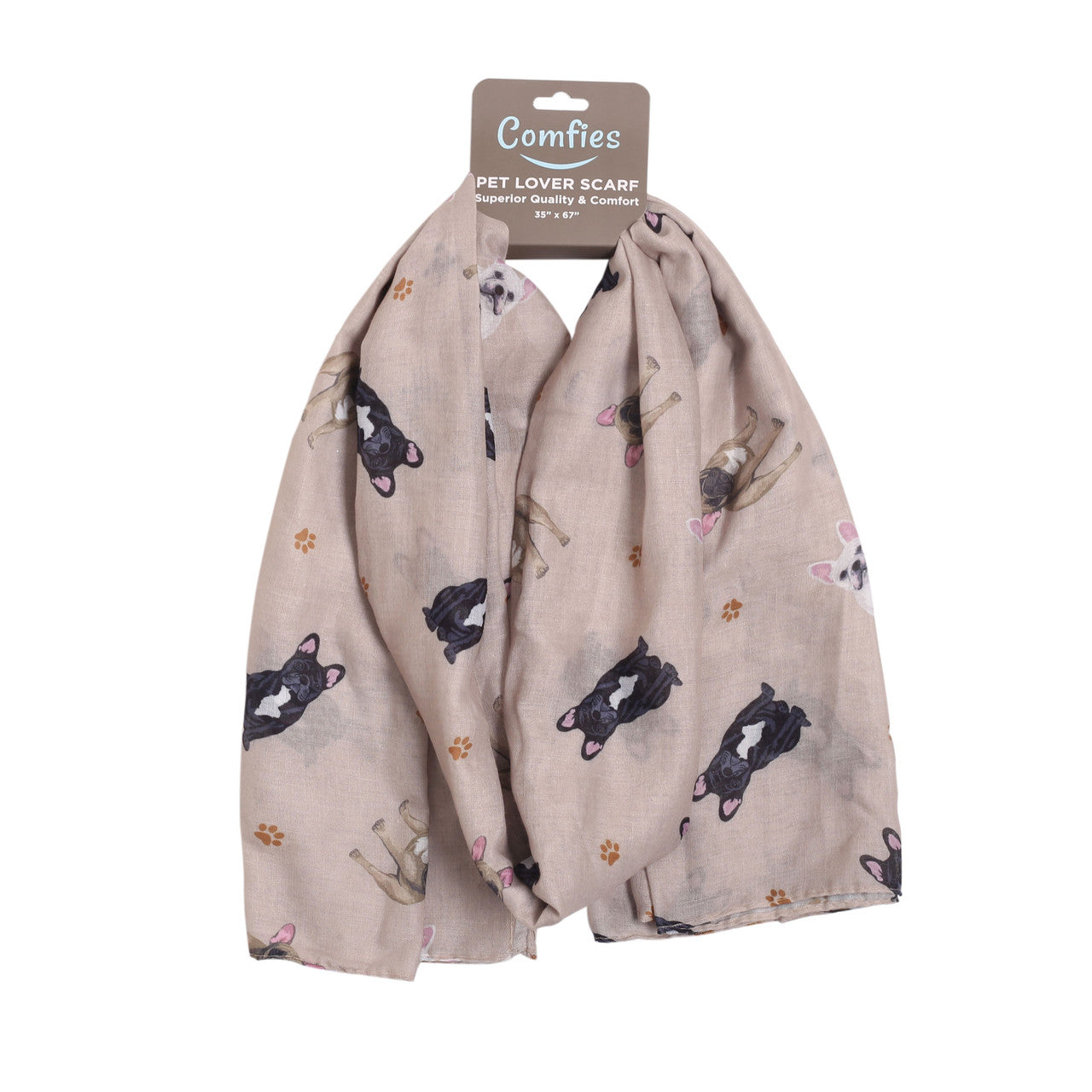 E&S Pet Lover Scarf - French Bulldog (631-64)