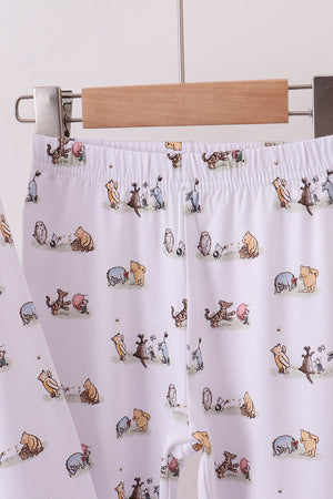 Premium character print bamboo pants set