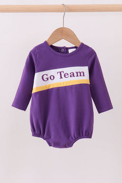 Premium Purple LSU Go Team embroidery bubble