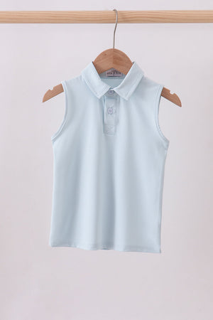 Sky everyday Knit Collared Tank
