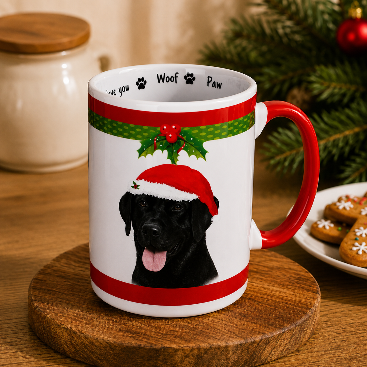 E&S Pets Labrador, chocolate Christmas Mug