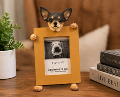Chihuahua (2 1/2x3 1/2) Small Photo Picture Ceramic Frame from E&S Imports